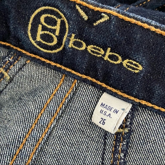 BEBE 7pocket High Waisted Wide Leg Jeans - Picture 5 of 6